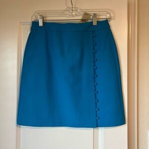 NWT LOFT Vibrant Blue Button Pencil Skirt